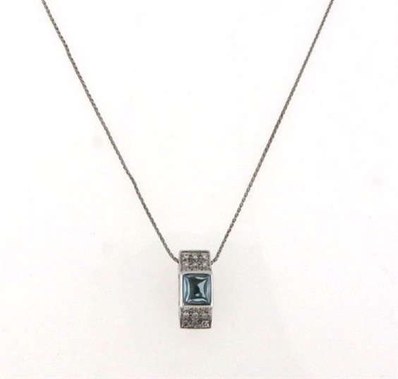 Collana Chimento Donna in Oro bianco Topazio 1G05537B25430 - 1G05537B25430